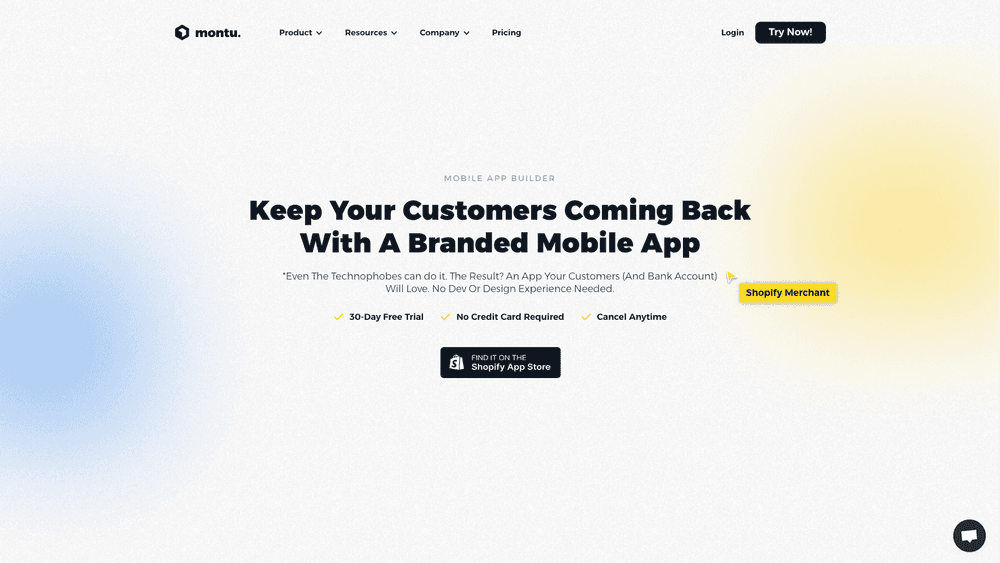 Montu Mobile App Builder